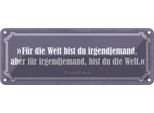 Vianmo Insegna Di Latta 10X27 Cm FüR Welt Bist Du Irgendjemand
