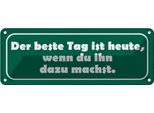 Vianmo Insegna Di Latta 10X27 Cm Beste Tag Wenn Ihn Dazu Machst