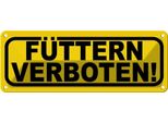 Vianmo Insegna Di Latta 10X27 Cm FüTtern Verboten