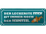 Vianmo Insegna Di Latta 10X27 Cm Leckerste Fisch Ist Schnitzel