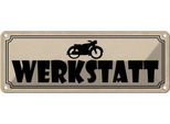 Vianmo Insegna Di Latta 10X27 Cm Motorrad Wekstatt