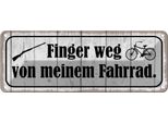Vianmo Insegna Di Latta 10X27 Cm Finger Weg Von Meinem Fahrrad