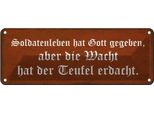 Vianmo Insegna Di Latta 10X27 Cm Soldatenleben Hat Gott Gegeben