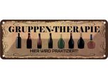 Vianmo Insegna Di Latta 10X27 Cm Alkohol Gruppen Therapie Hier