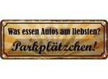 Vianmo Insegna Di Latta 10X27 Cm Was Essen Autos ParkpläTzchen