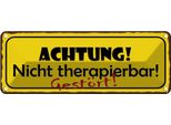 Vianmo Insegna Di Latta 10X27 Cm Achtung Nicht Therapierbar