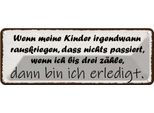 Vianmo Insegna Di Latta 10X27 Cm Kinder Passiert Nichts Wenn Ich
