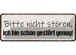 Vianmo Insegna Di Latta 10X27 Cm Bitte Nicht StöRen Bin Genug