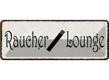 Vianmo Insegna Di Latta 10X27 Cm Raucher Lounge
