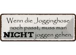 Vianmo Insegna Di Latta 10X27 Cm Jogginshose Passt Nicht Joggen