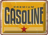 Vianmo Insegna Di Latta 30X40 Cm Premum Gasoline Tankstelle Benzin