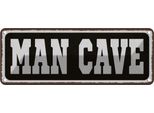Vianmo Insegna Di Latta 10X27 Cm Man Cave MäNner HöHle