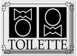 Vianmo Insegna Di Latta 30X40 Cm Wc Piktogramm Toilette