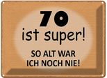 Vianmo Insegna Di Latta 30X40 Cm 70 Ist Super So Alt Ich Noch Nie