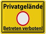 Vianmo Insegna Di Latta 30X40 Cm PrivatgeläNde Betreten Verboten