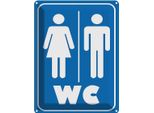 Vianmo Insegna Di Latta 40X30 Cm Wc Piktogramm Toilette
