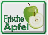 Vianmo Insegna Di Latta 30X40 Cm Frische ÄPfel Verkauf Hofladen