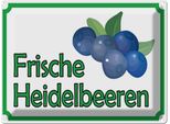 Vianmo Insegna Di Latta 30X40 Cm Frische Heidelbeeren Hofladen
