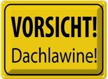 Vianmo Insegna Di Latta 30X40 Cm Vorsicht Dachlawine Warnschild