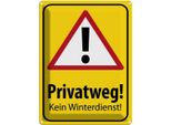 Vianmo Insegna Di Latta 40X30 Cm Privatweg Kein Winterdienst