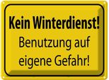 Vianmo Insegna Di Latta 30X40 Cm Kein Winterdienst Eigene Gefahr
