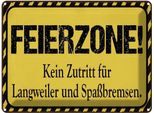 Vianmo Insegna Di Latta 30X40 Cm Feierzone Kein Zutritt FüR