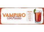 Vianmo Insegna In Legno 10X27 Cm Vampiro Cocktail Recipe Tequila