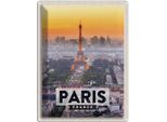 Vianmo Insegna Di Latta 40X30 Cm Paris Frankreich Eiffelturm
