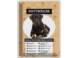 Vianmo Insegna Di Latta 40X30 Cm Rottweiler Eigentumsrechte