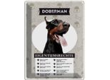Vianmo Insegna Di Latta 40X30 Cm Doberman Eigentumsrechte