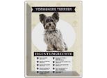 Vianmo Insegna Di Latta 40X30 Cm Yorkshire Terrier Eigentumsrechte