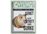Vianmo Insegna Di Latta 40X30 Cm Tiere Achtung Meerschweinchen