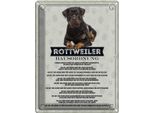 Vianmo Insegna Di Latta 40X30 Cm Tiere Rottweiler Hausordnung Hunde