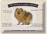 Vianmo Insegna Di Latta 30X40 Cm Tiere Spitz Willkommen Wohne Hier