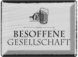 Vianmo Insegna Di Latta 30X40 Cm Stammtisch Hier Sitzen Nur Die