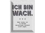 Vianmo Insegna Di Latta 40X30 Cm Lustig Zustand Ich Bin Wach