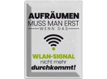 Vianmo Insegna Di Latta 40X30 Cm AufräUmen Erst Wenn Wlan Nicht