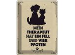 Vianmo Insegna Di Latta 40X30 Cm Tiere Mein Therapeut Hat 4 Pfoten