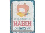 Vianmo Insegna Di Latta 40X30 Cm NÄHen Habe Schon GenäHt Als