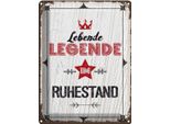 Vianmo Insegna Di Latta 40X30 Cm Lebende Legende Im Ruhestand