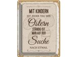 Vianmo Insegna Di Latta 40X30 Cm Mit Kindern Jeder Tag Wie Ostern