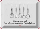 Vianmo Insegna Di Latta 30X40 Cm Dart Ich War Normal Bis Ich Darts