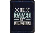 Vianmo Insegna Di Latta 40X30 Cm Die Garage Ruft Ich Muss Gehen