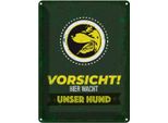 Vianmo Insegna Di Latta 40X30 Cm Vorsicht Hier Wacht Unser Hund
