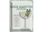 Vianmo Insegna Di Latta 40X30 Cm Sage Martini Cocktail Recipe