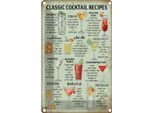 Vianmo Insegna Di Latta 18X12 Cm Classic Cocktails Recipes Mojito