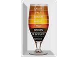 Vianmo Insegna Di Latta 30X20 Cm Bier Bierglas Lager Pale Saison