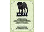 Vianmo Insegna In Legno 40X30 Cm Tiere Mops Hausordnung Hunde