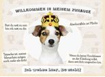 Vianmo Insegna In Legno 30X40 Cm Tiere Hund Willkommen Wohne Hier