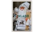 Vianmo Insegna Di Latta 18X12 Cm Finnland Weihnachten Weihnachtsmann